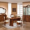 Elizabeth Walnut Radica Italian Rectangular (H2O Design) Extending Dining Table Only - Image 2