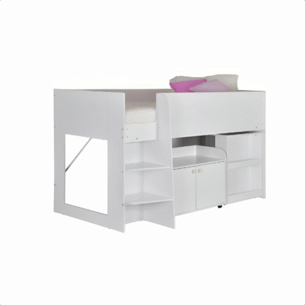 Astro Study Bunk in White