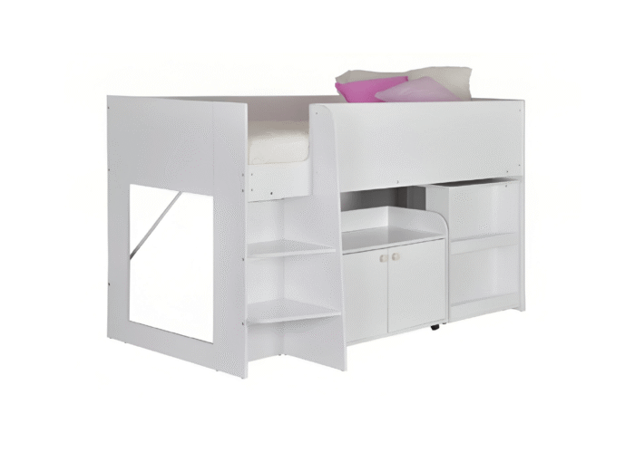 Astro Study Bunk in White
