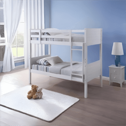Bedford Bunk Bed in White (3.0'' / 3.0'')
