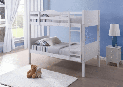 Bedford Bunk Bed in White (3.0'' / 3.0'')