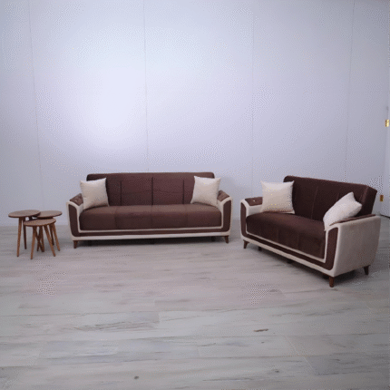 Bella Turkish Sofa Bed Strong Storage Base - Brown