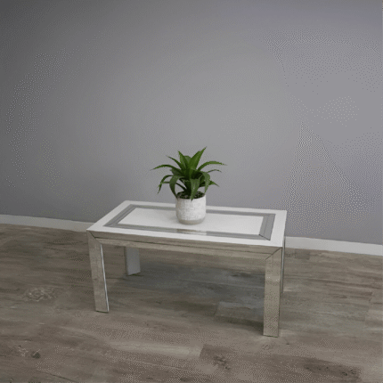 Bianco Mirror /Top White Gloss Coffee Table