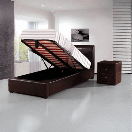 Boston Faux Leather Storage Bed