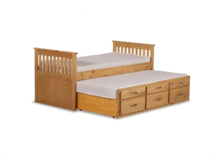 Captain Single Bed with Storage & Guest