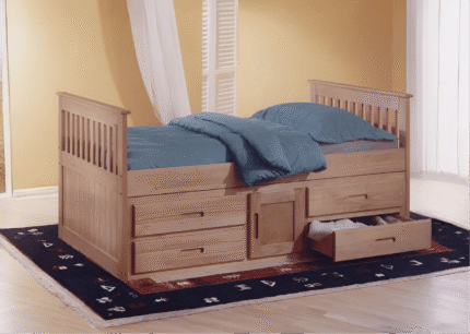 Captains Storage Bed Waxed