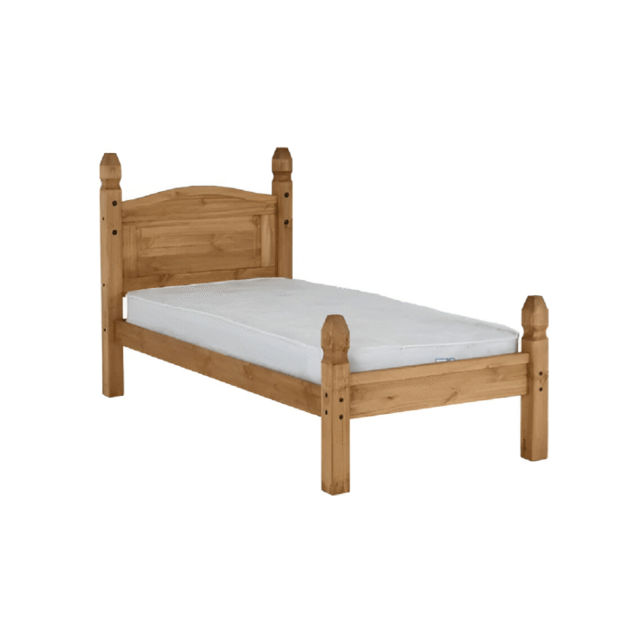 Corona 3' Bed Low Foot End Distressed Waxed Pine