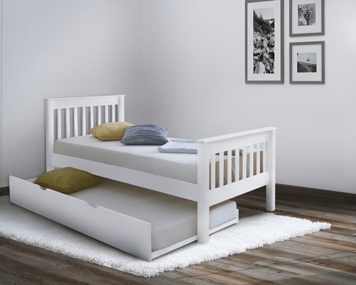 Devon Pine High Footend White Wooden Frame (All Sizes Available) - Image 4
