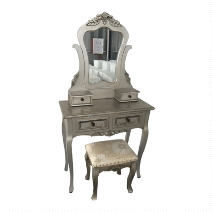 Dressing Table, Mirror and Stool Set