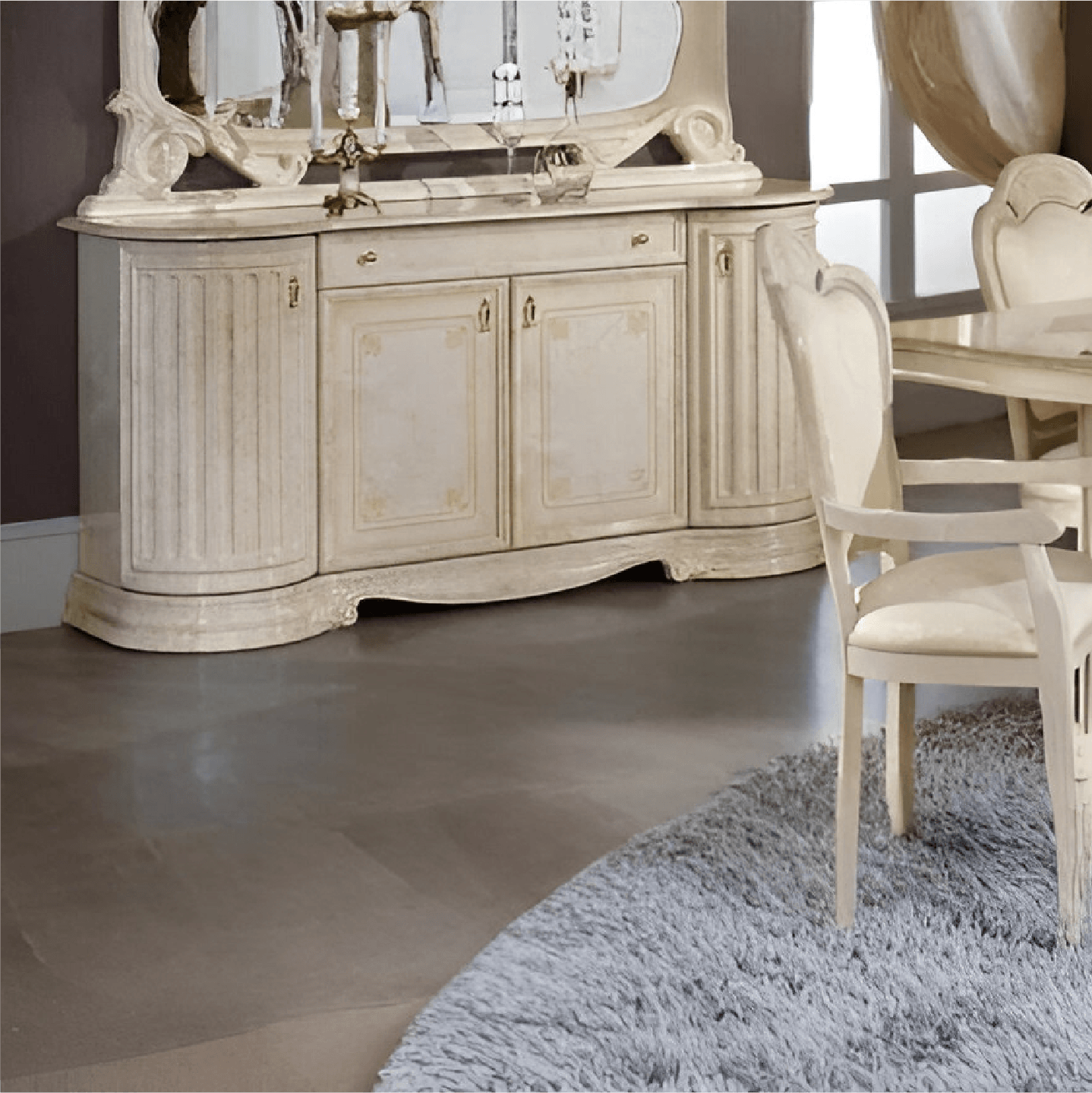 Elizabeth Beige Marble Italian Buffet (H2O Design)