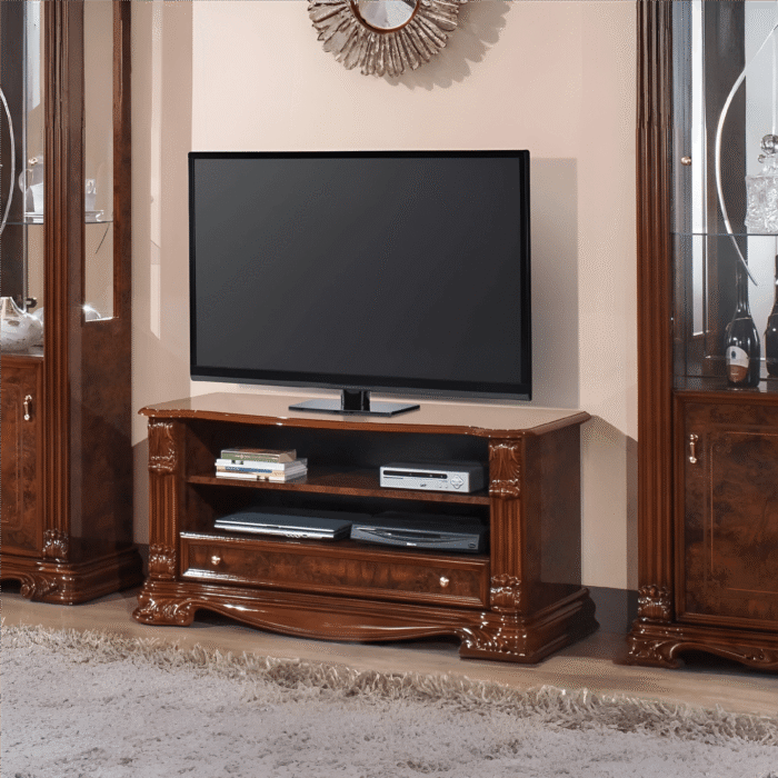 Elizabeth Walnut Radica Italian TV-HIFI Unit (H2O Design)
