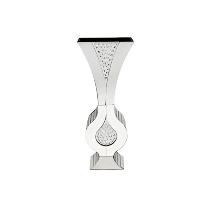 Floating Crystal Mirrored Vase
