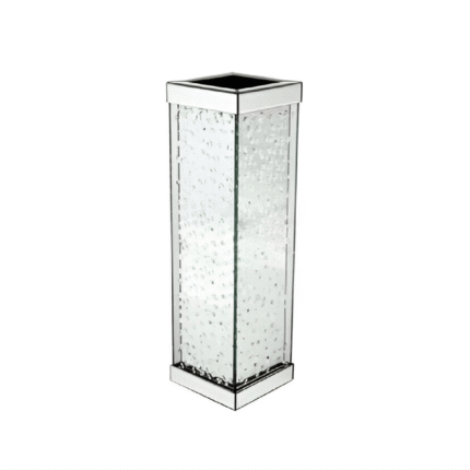 Floating Crystal Mirrored Vase