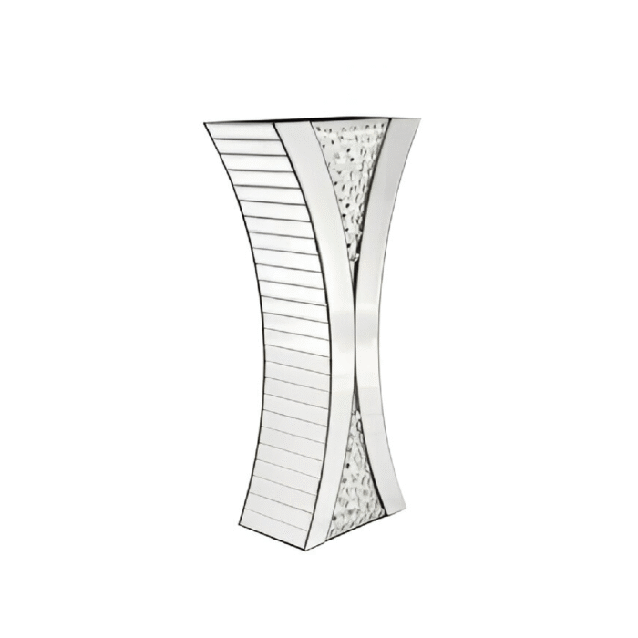 Floating Crystal Mirrored Vase