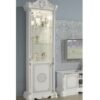 Greta Italian 1 Door Display Cabinet Cream - Image 3