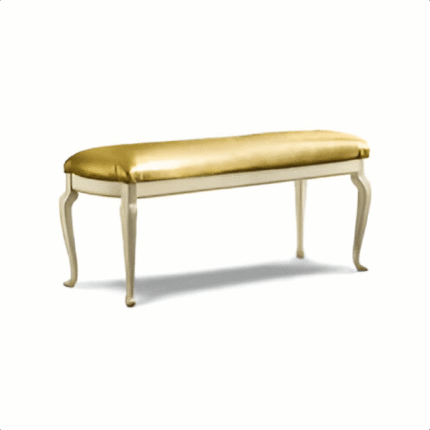 Luxury Leonardo Italian High Gloss Ivory Finish Bench only by Camel Group Italia