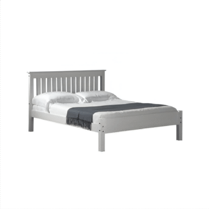 Manila Low Foot End Wooden Pine Double White/Oak