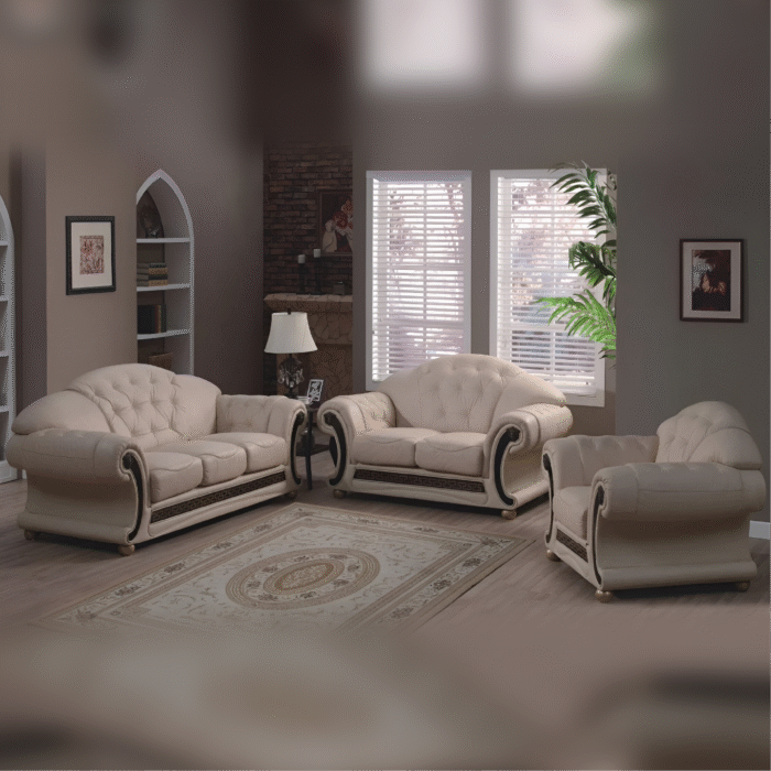 Medusa Classic Italian Leather Sofa Suite