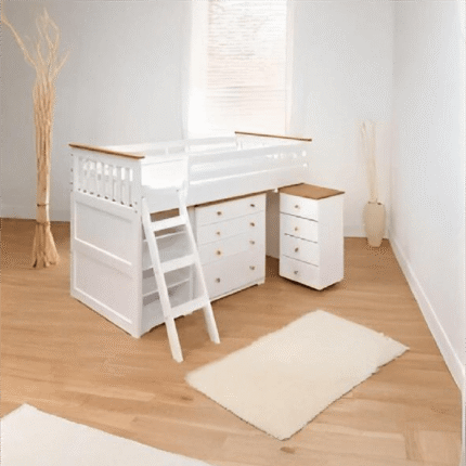 Mid Sleeper with 3+2 Chest (Honey & white)