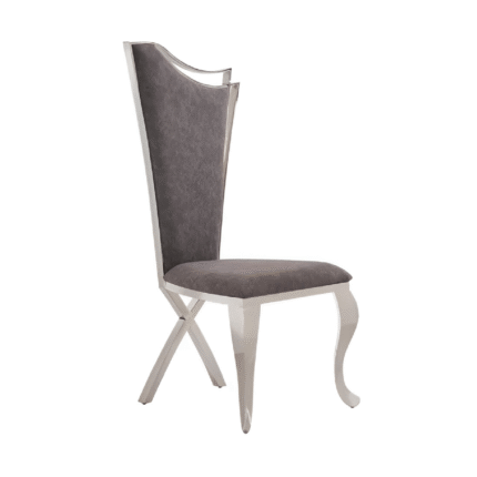 Nerona Dining Chair Criss Cross Chrome Legs (New Design)