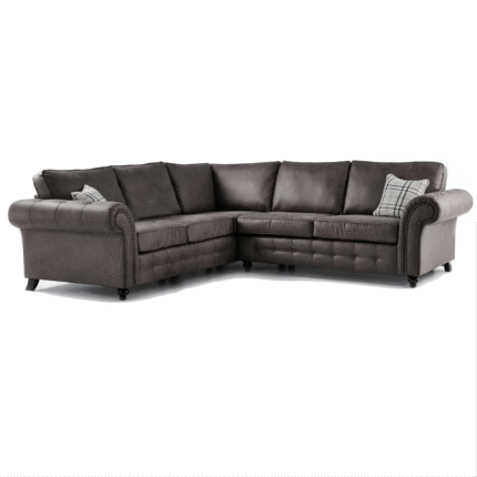 OAKLAND 2C2 CORNER NEVADA FABRIC SOFA – CHARCOAL