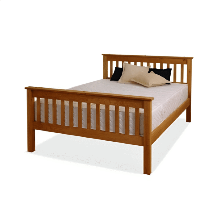 Somerset Waxed Pine Wooden Bed Frame (All Sizes Available) - Image 2