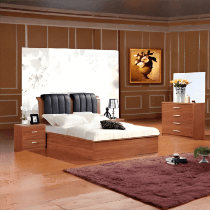 Walnut 001 Ottoman / Storage Wooden Bed Frame