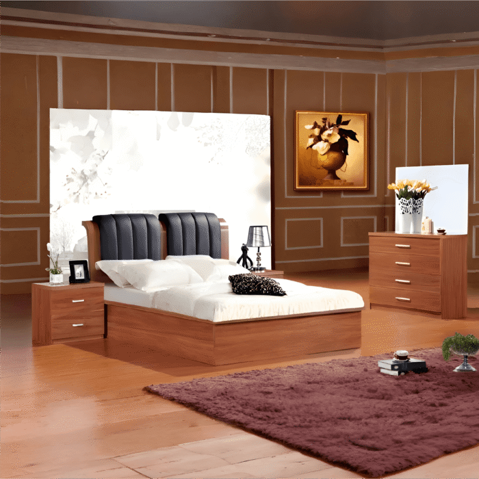 Walnut 001 Ottoman / Storage Wooden Bed Frame