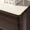 Rugby Ottoman Storage New Walnut Lacquered Bed Touch System Led & Mobile phone Charging Points  Bedroom Set - Image 5
