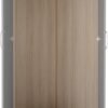 Nevada 2 Door 1 Drawer Wardrobe Bedroom Set 3D Effect Grey - Image 4