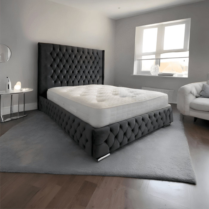 Emily Top Notch Handmade Quality Fabric Bed Frames ALL SIZES AVAILABLE