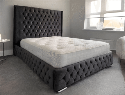 Emily Top Notch Handmade Quality Fabric Bed Frames ALL SIZES AVAILABLE