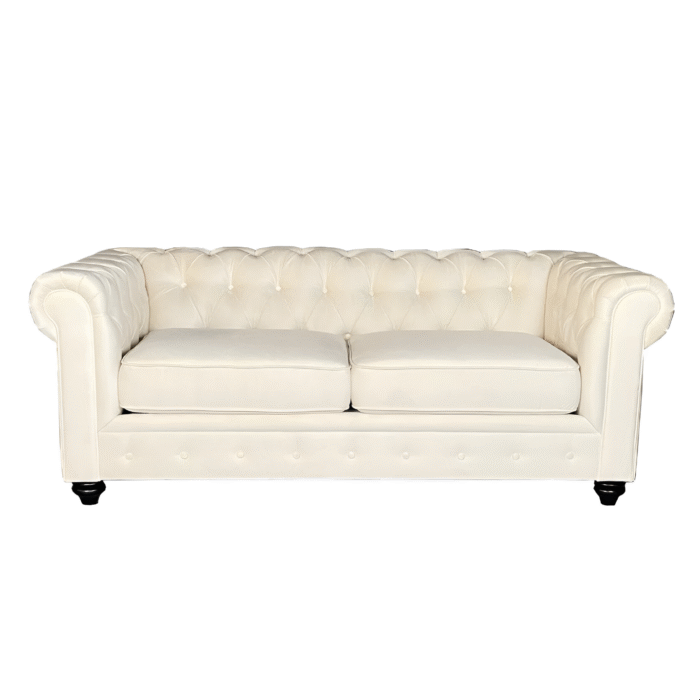 CHESTERFIELD 3+2 FABRIC – CREAM