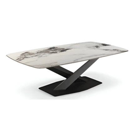 HARMONY CERAMIC COFFEE WHITE TABLE