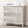 Hampton Beach Wooden 3 Drawer Chest with Mirror - Image 4