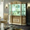 Luxury MEDUSA AIDA Italian Cream & Gold 4 Door Display Cabinet by Camel Group