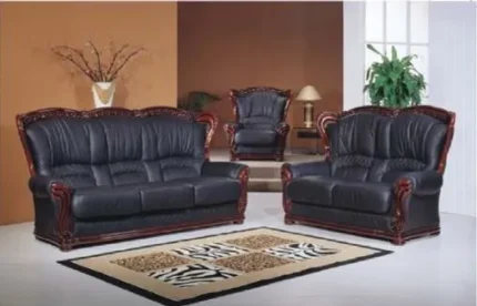 Black Leather Sofa