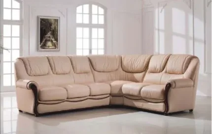 Italian Leather Sectional Sofa Set