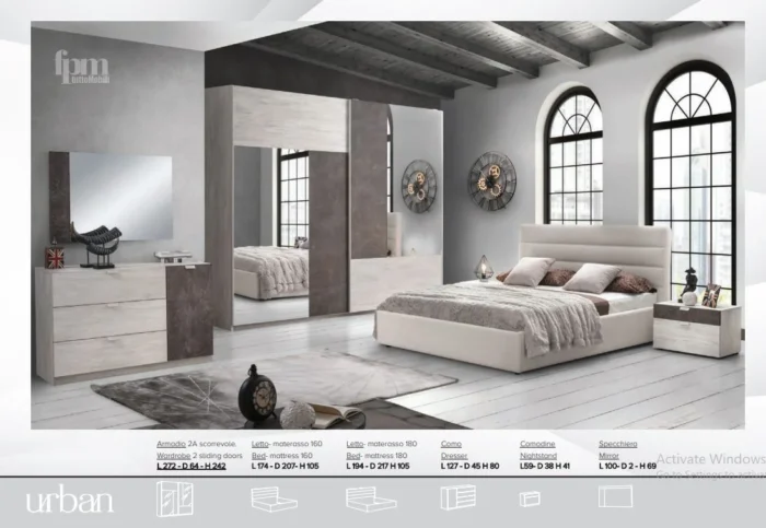 Urban Bedroom Furniture Set - Modern Elegance Collection