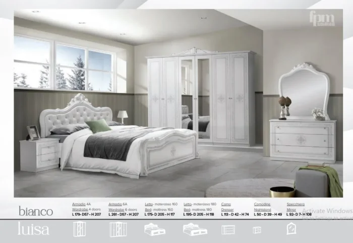 Bianco Luisa Bedroom Set