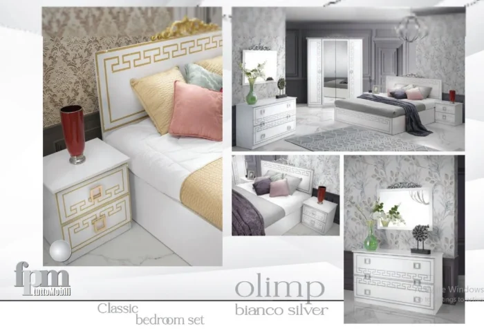 Olimp Bianco Bedroom Furniture Set