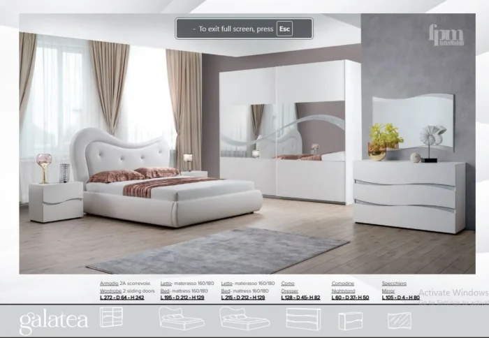 Galatea Complete Bedroom Furniture