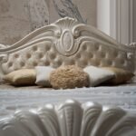 Nora Classic italian 6 Doors Bedroom Furniture Set Beige colour - Image 2