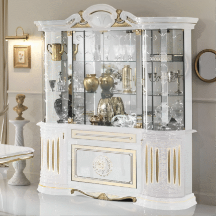 New Betty Italian 4 Doors White/Gold (New Addition Display Unit)