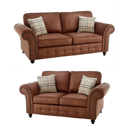 OAKLAND 3+2 NEVADA FABRIC SOFA TAN COLOUR