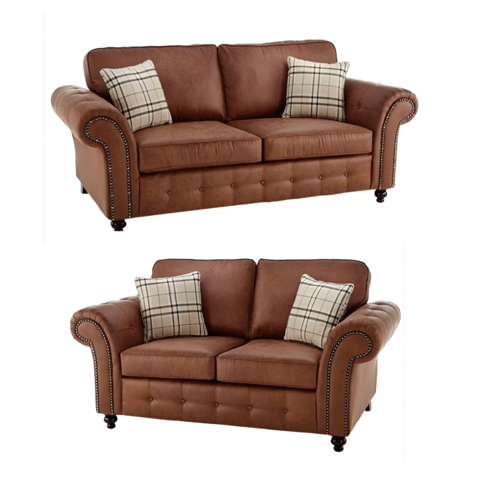 OAKLAND 3+2 NEVADA FABRIC SOFA TAN COLOUR