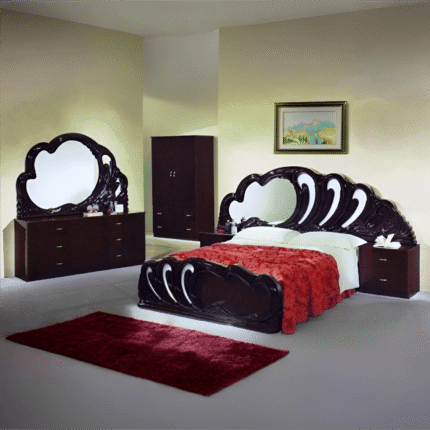 H20 Design Paola Italian High Gloss Complete Bedroom Set