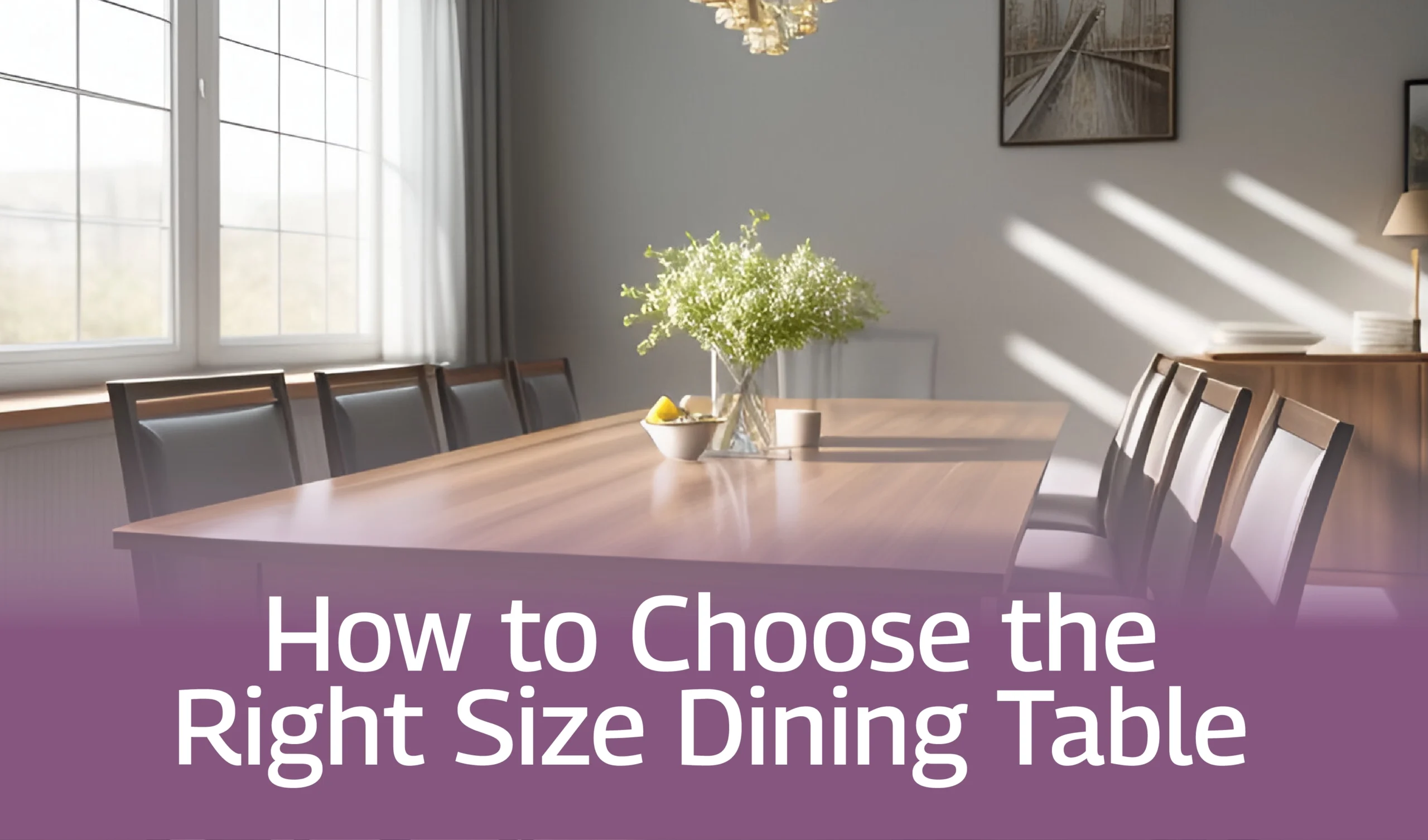 How to Choose The Right Size Dining Table