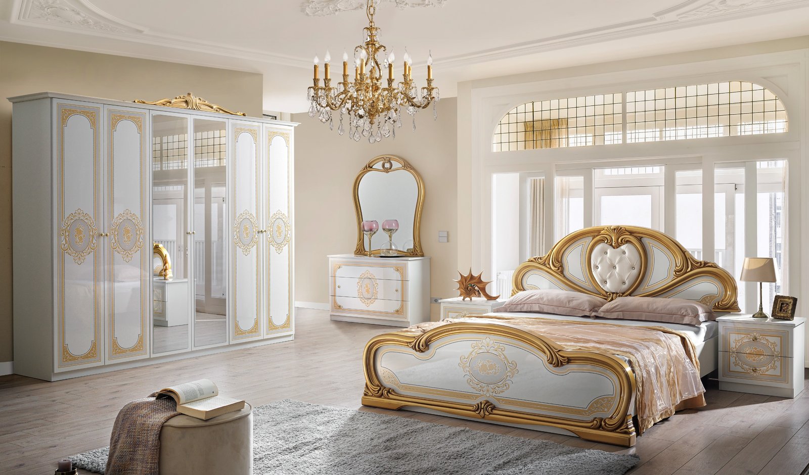 Clarissa White / Silver Gold Bedroom Furniture Collections - Image 3