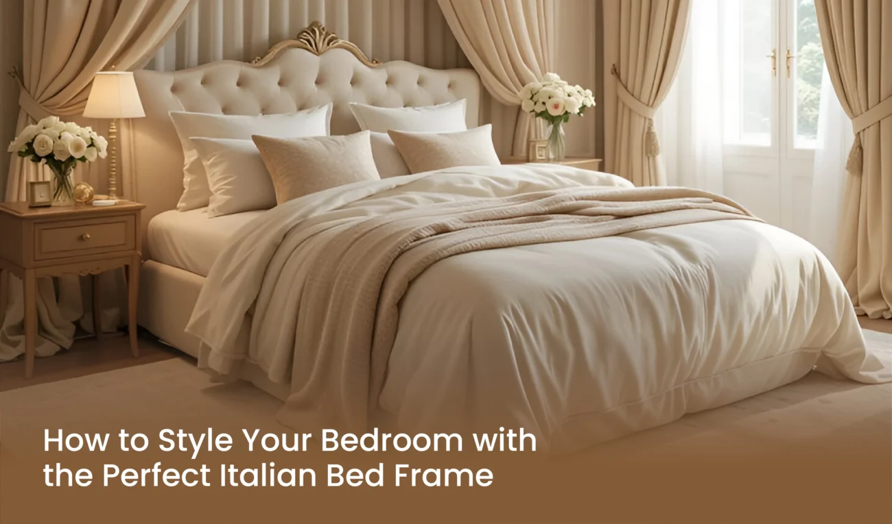 Bedroom with the Perfect Italian Bed Frame